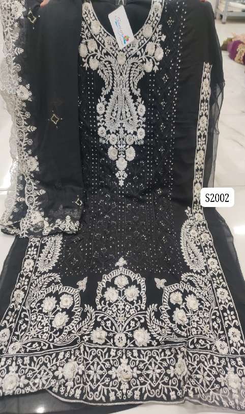 Premium Georgette Collection formal Party Wear Pakistani Style Suit Fepic